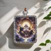 Laughing Maitreya/Good Luck/Gold Painting/Titanium Alloy/Handmade/4cm*5cm