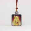 Gold-painted red bottom/Serenity/Handmade/Titanium alloy/4cm*5cm
