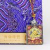 Painted Buddha/hand-painted/gold-painted/titanium alloy/4cm*5cm