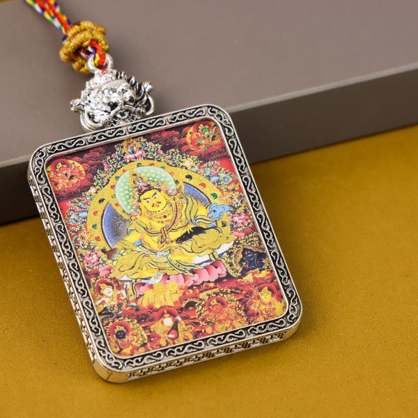 Painted Buddha/hand-painted/gold-painted/titanium alloy/4cm*5cm