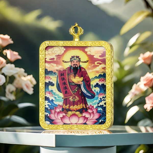 Chinese Mythology-God of Wealth/hand-painted/4cm*5cm/titanium alloy material