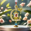 Hand-painted handicrafts/traditional Chinese shape/all metal material/height 6 cm/extremely exquisite