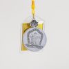 Chinese Mythology-God of Wealth/Hand-painted-Round Card/Diameter 4 cm/Titanium Alloy Material