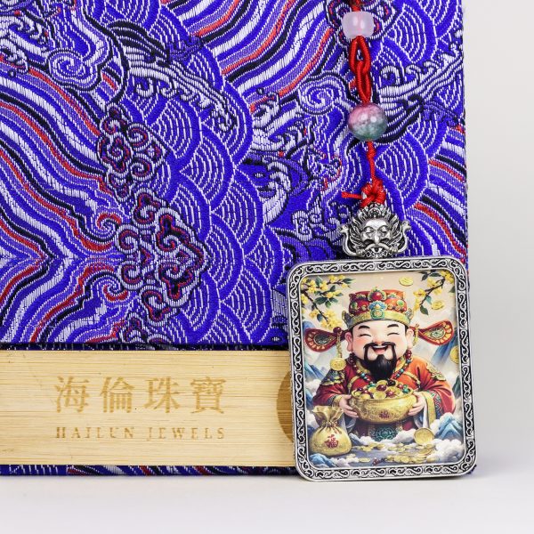Chinese Mythology-God of Wealth/Hand-painted/4cm*5cm/Titanium alloy material (2)