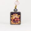 Cute version of the God of Wealth/Gold/4cm*5cm/Titanium alloy material