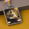 Thousand-armed Buddha statue/Gold-painted/4cm*5cm/Titanium alloy