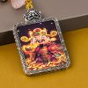 Cute version of the God of Wealth/Gold/4cm*5cm/Titanium alloy material