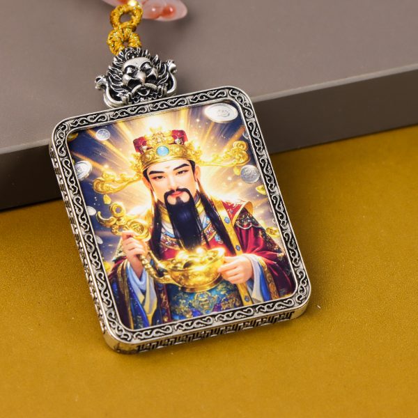 Formal God of Wealth/Golden Painting/4cm*5cm/Titanium Alloy