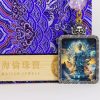 Tathagata statue, gold-painted, blue/good luck/4cm*5cm/titanium alloy material