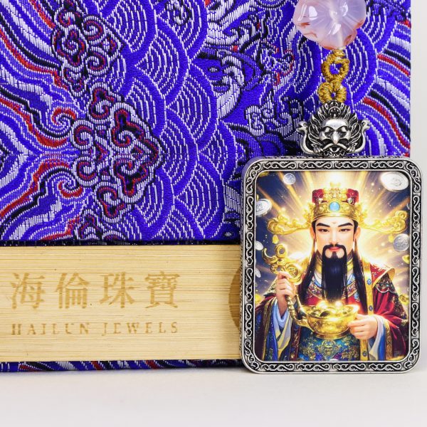 Formal God of Wealth/Golden Painting/4cm*5cm/Titanium Alloy
